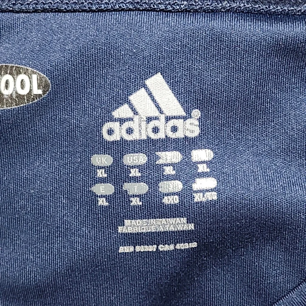 Adidas Pitt Panthers ClimaCool TShirt Mens XXL 2XL Blue Football NCAA Activewear